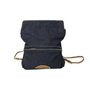 CHRISTIAN DIOR Marispearl Backpack denim canvas leather